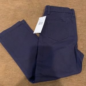 French Toast Boys Uniform Pants Size 6 5 Pocket Pull-On Pants Dark Navy